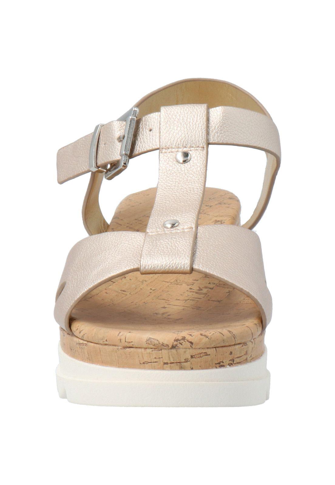 Sandalia Mujer Churro Dorado-1