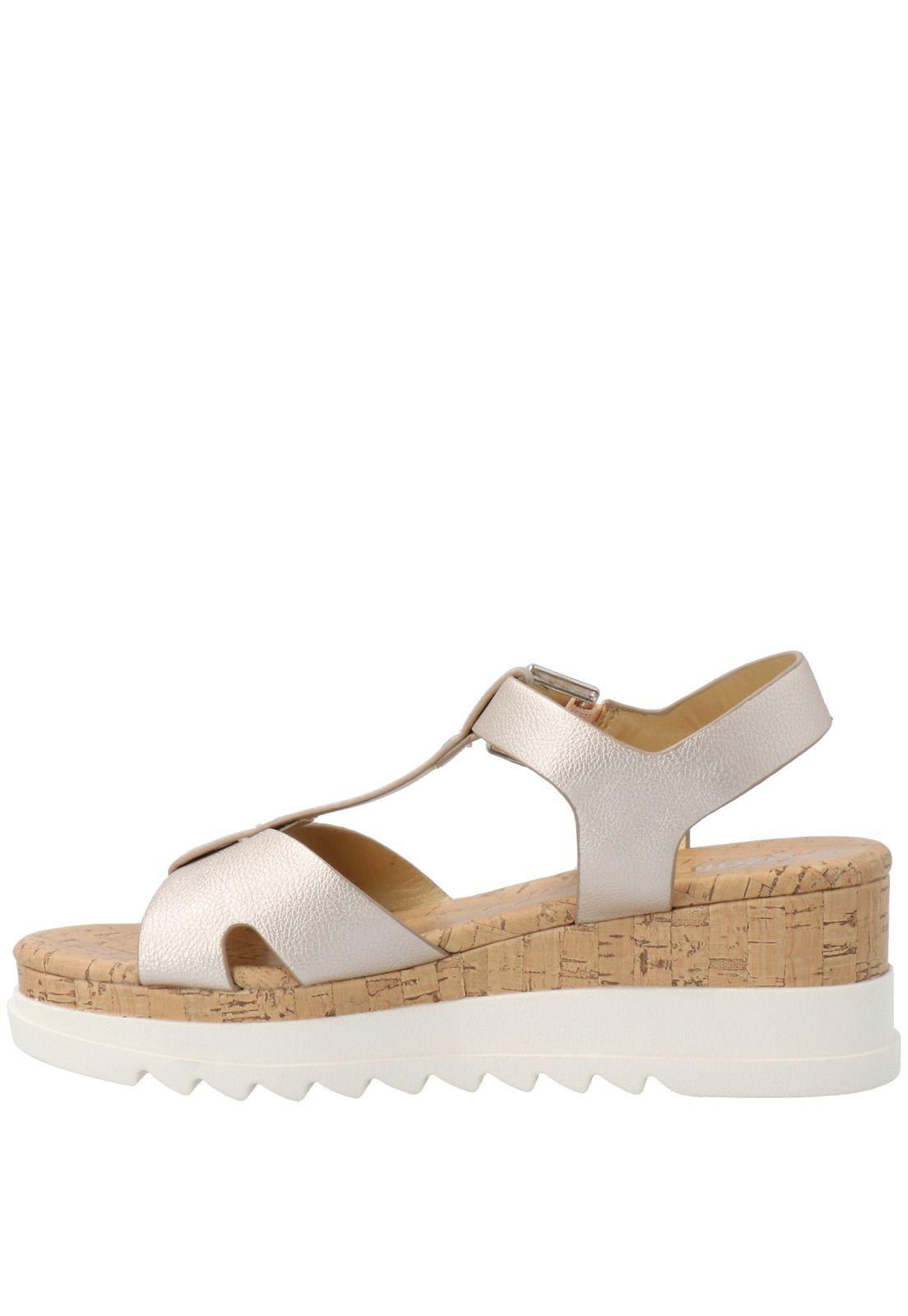 Sandalia Mujer Churro Dorado-3