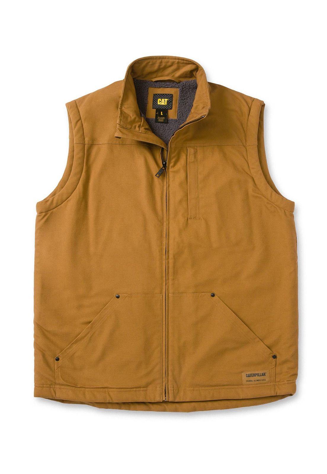 Chaqueta Sin Mangas Sherpa Lined Hombre Café-3