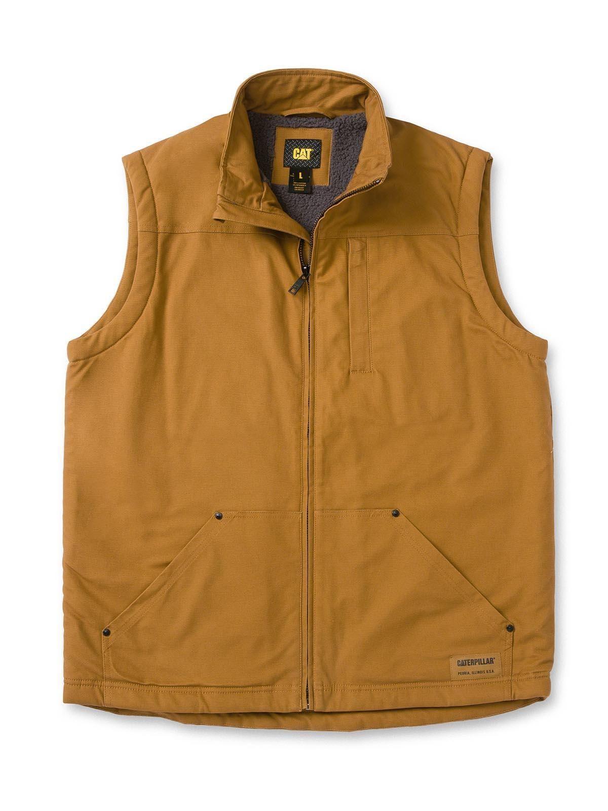 Chaqueta Sin Mangas Sherpa Lined Hombre Café-3