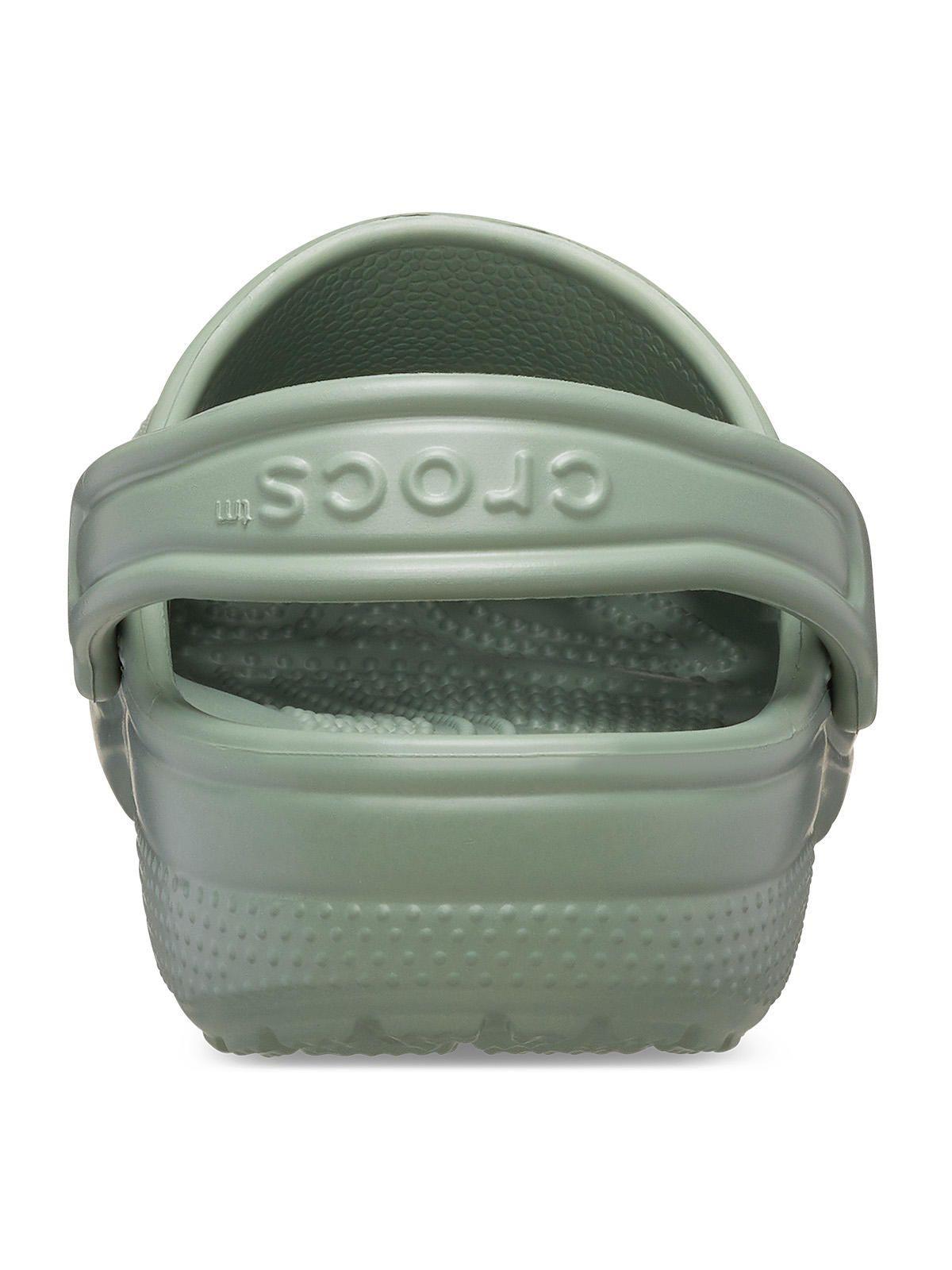 Zueco Crocs Niño Classic Clog K Verde Militar-6