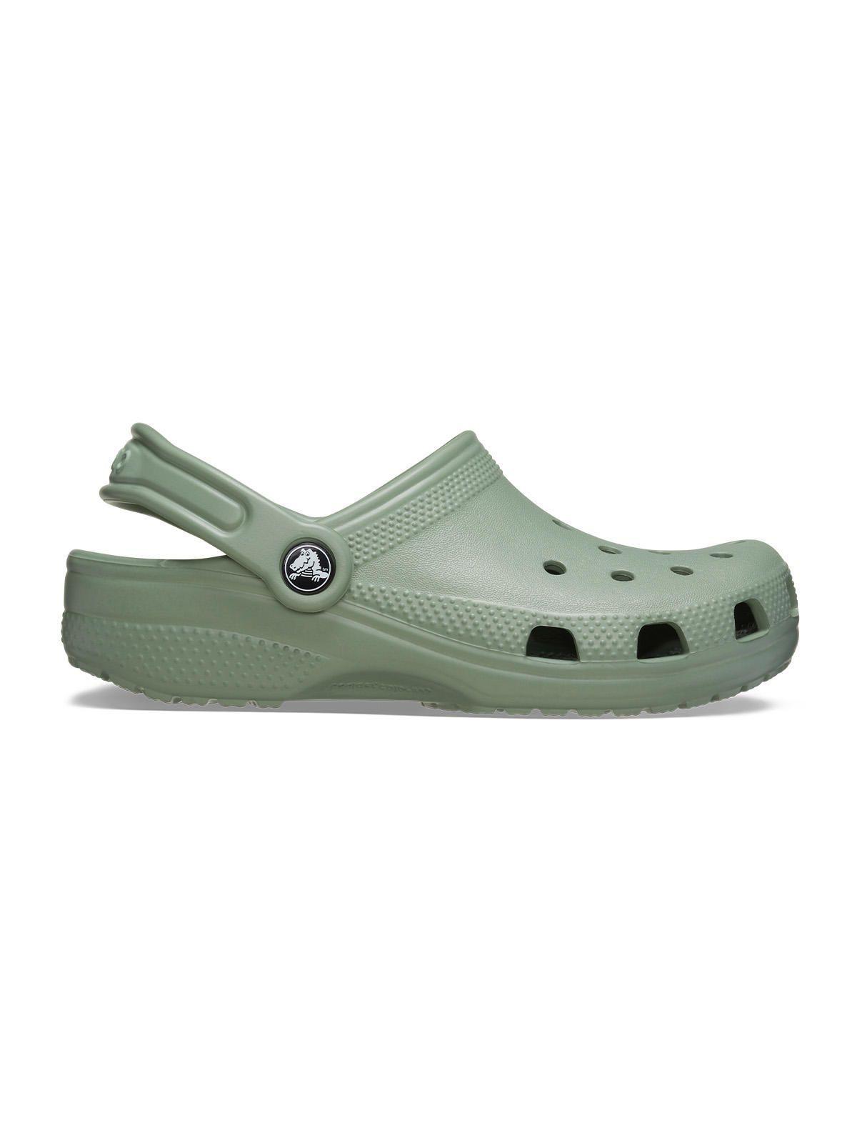 Zueco Crocs Niño Classic Clog K Verde Militar-0