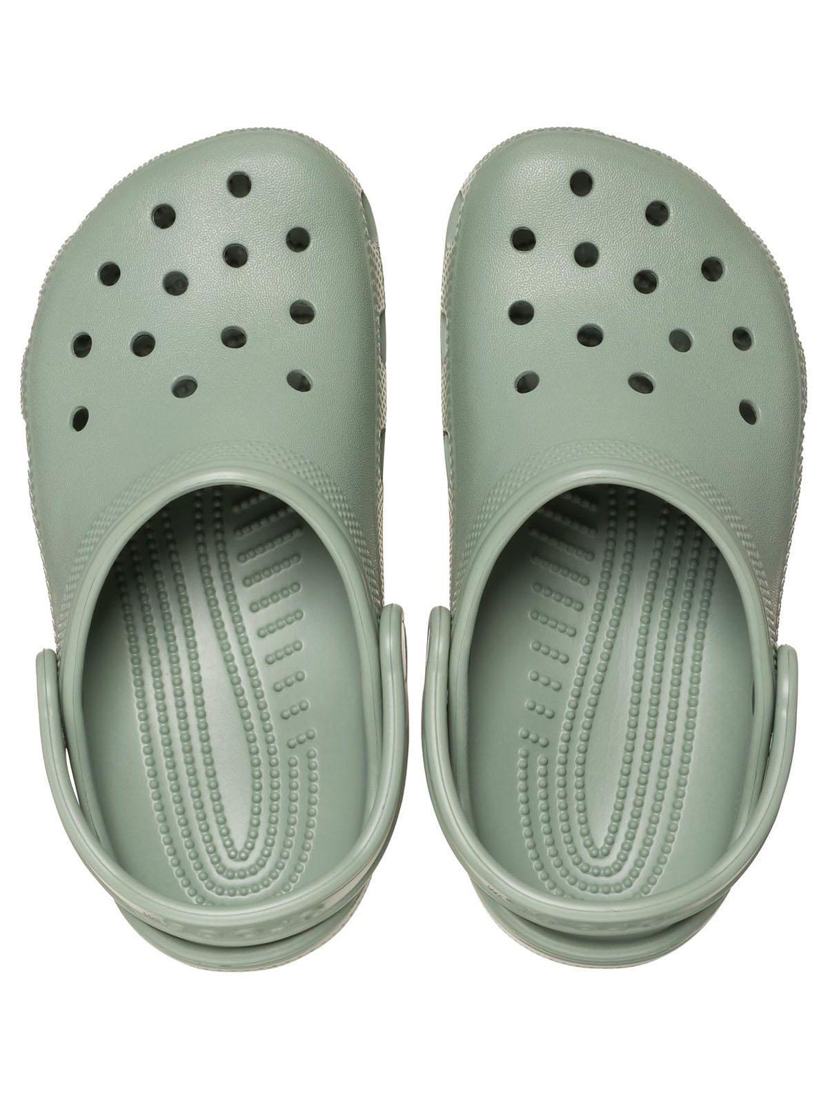 Zueco Crocs Niño Classic Clog K Verde Militar-4