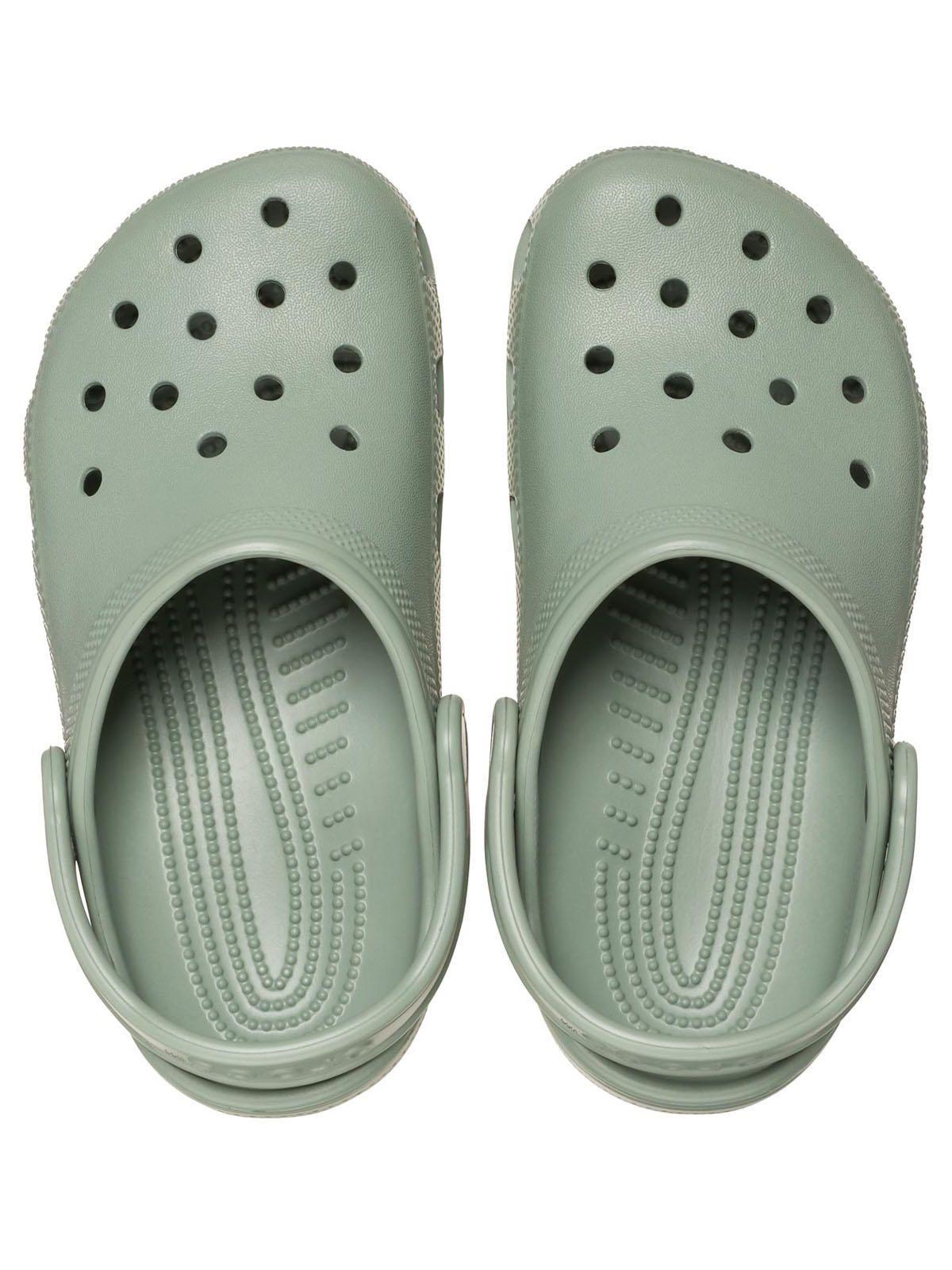 Zueco Crocs Niño Classic Clog K Verde Militar-4