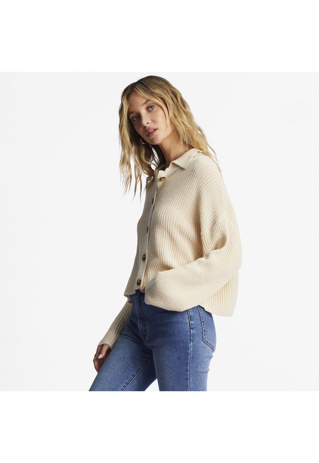 Sweater Mujer Stay Current Blanco-1