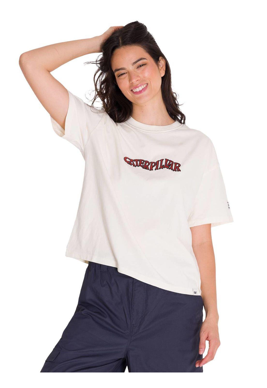 Polera Boxy Heavyweight Heritage 1925 Mujer Blanca-0