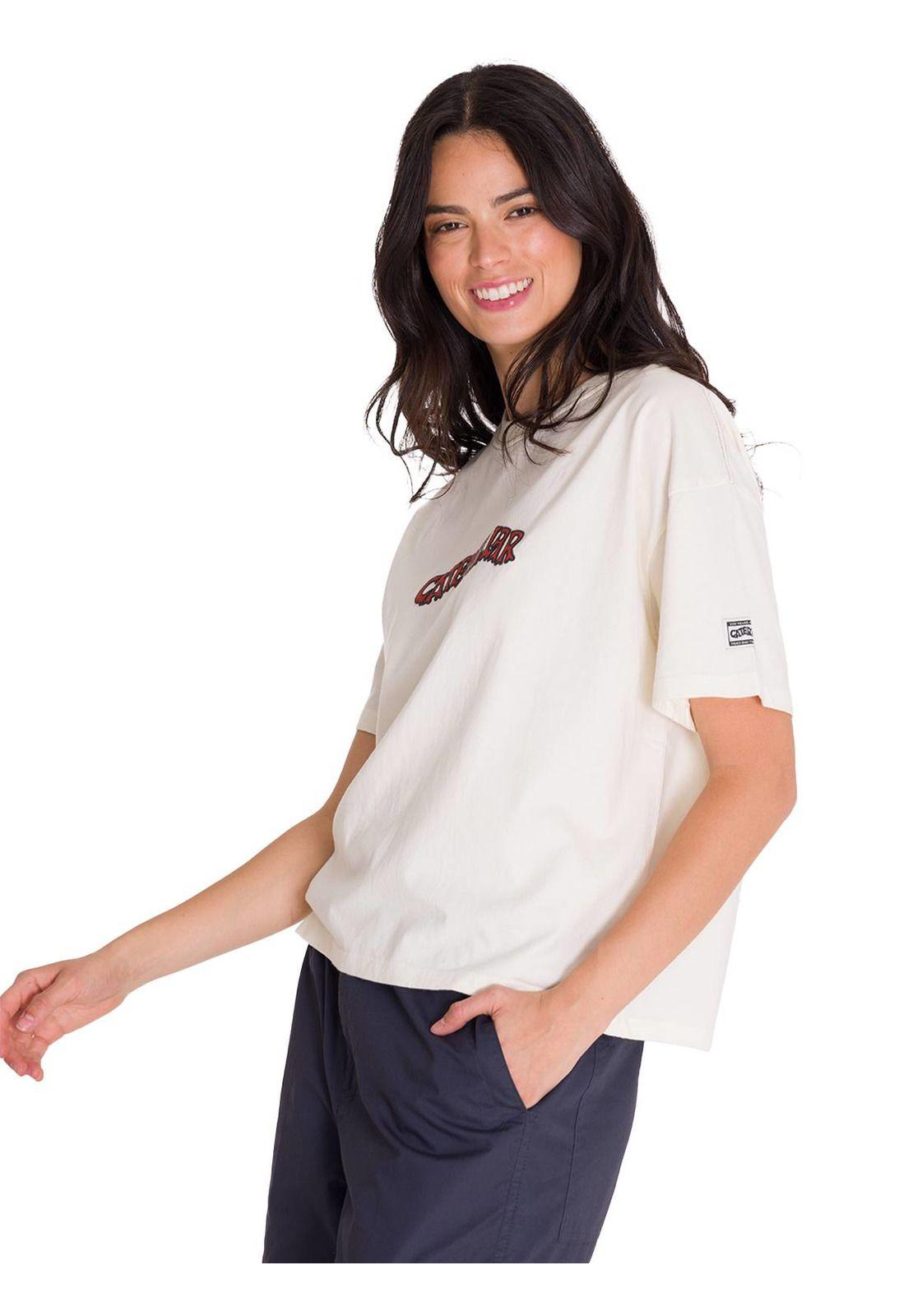 Polera Boxy Heavyweight Heritage 1925 Mujer Blanca-1