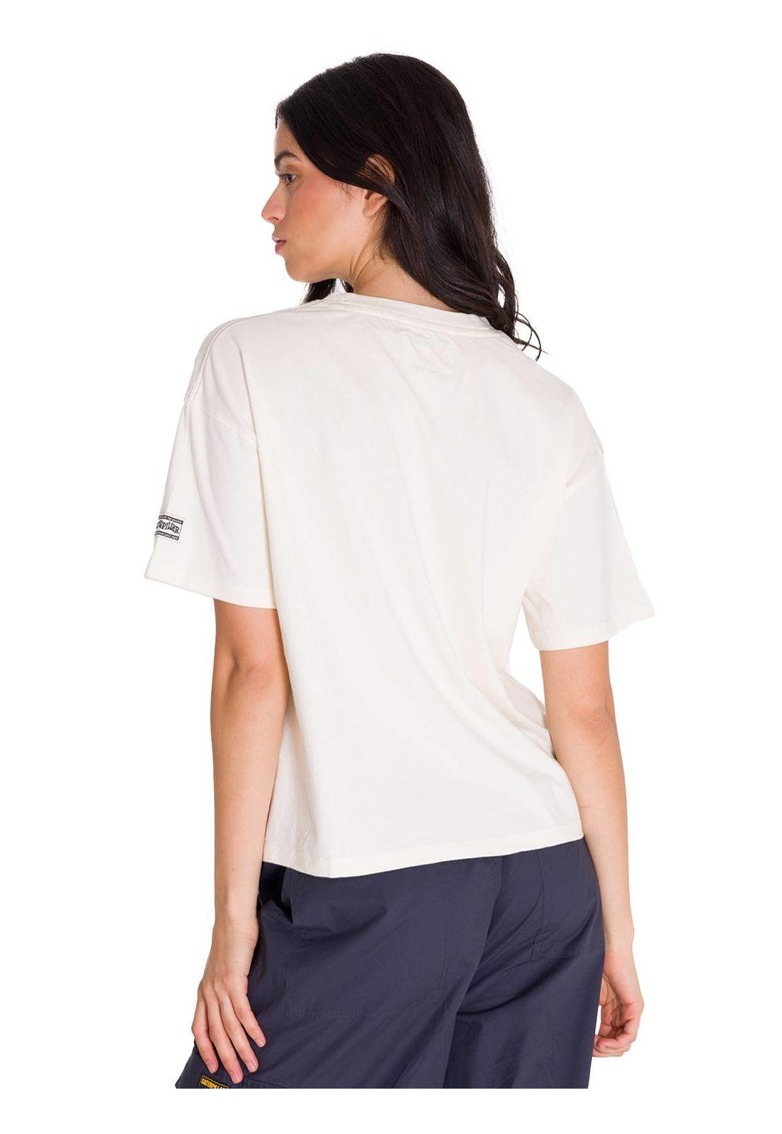 Polera Boxy Heavyweight Heritage 1925 Mujer Blanca-3
