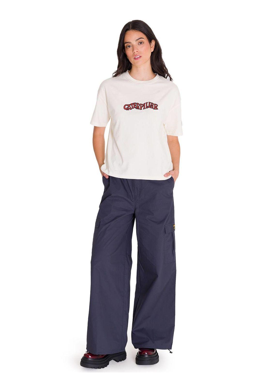 Polera Boxy Heavyweight Heritage 1925 Mujer Blanca-5