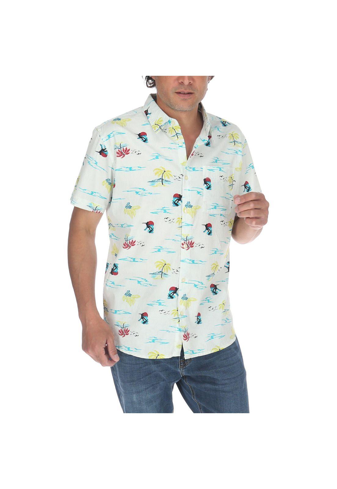 Camisa M/C Hombre Foundation Ao Blanco-0