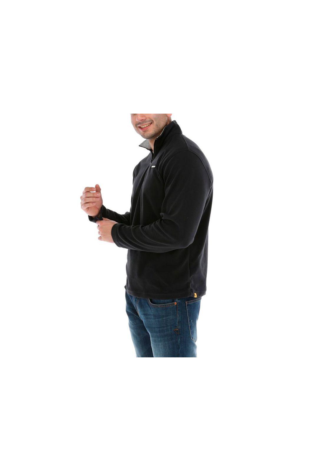 Polar Logo Microfleece 1/4 Zip Negro-1