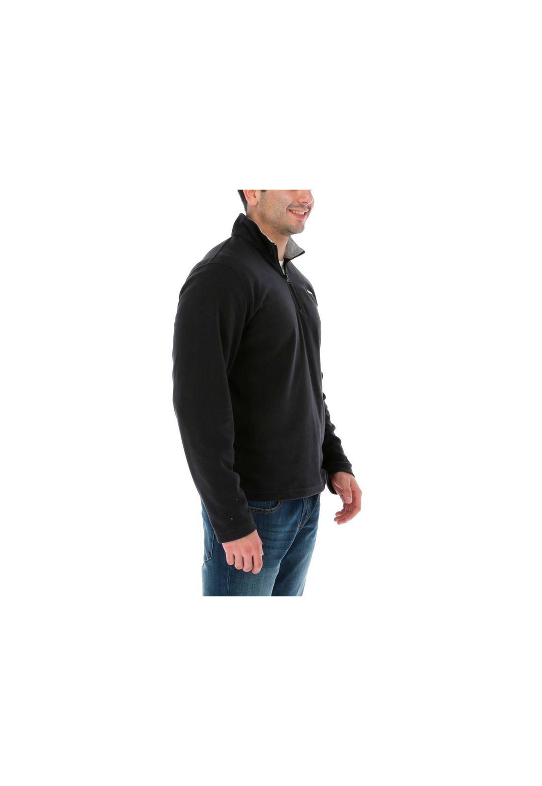 Polar Logo Microfleece 1/4 Zip Negro-3