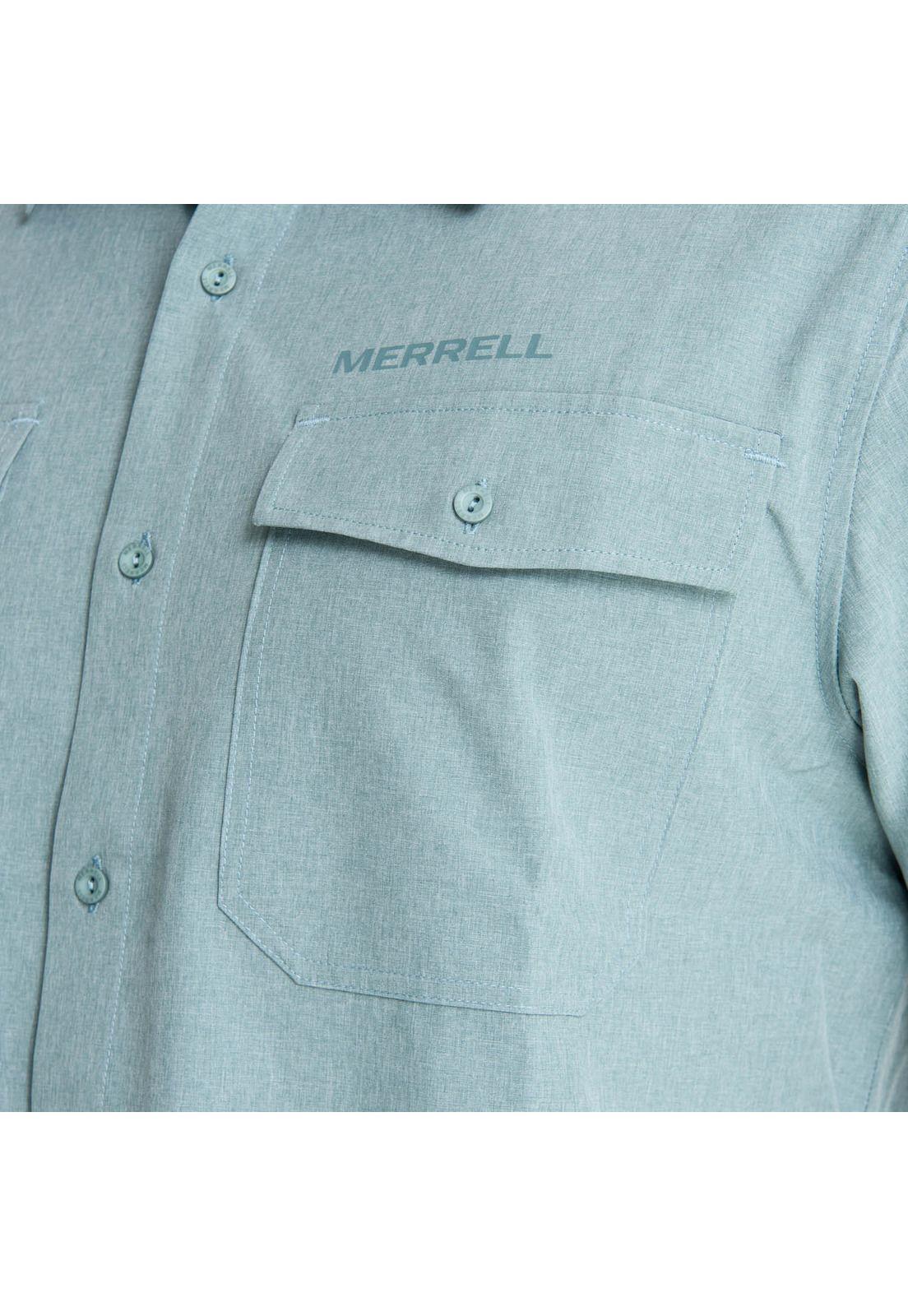 Camisa Manga Corta Hombre Akaroa Gris Claro-4