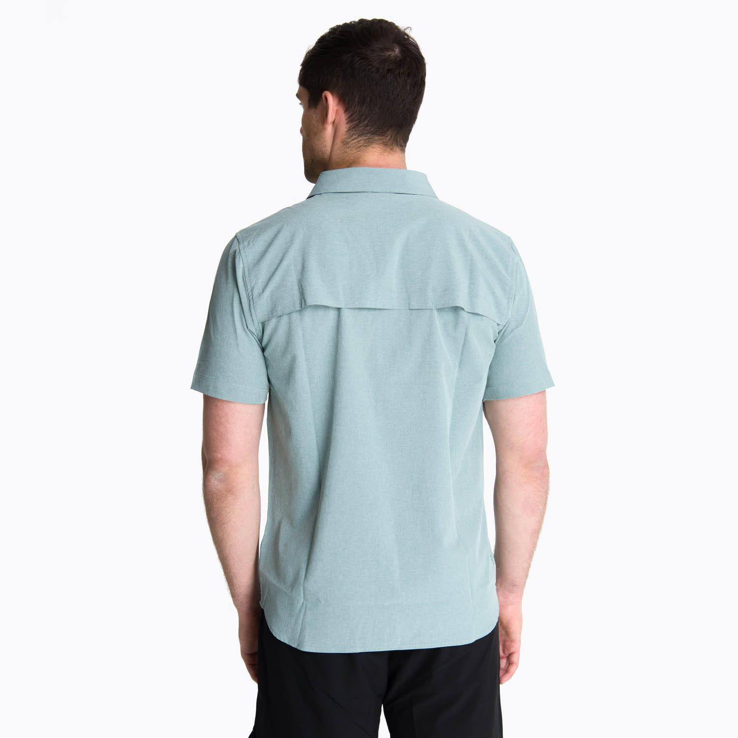 Camisa Manga Corta Hombre Akaroa Gris Claro-3