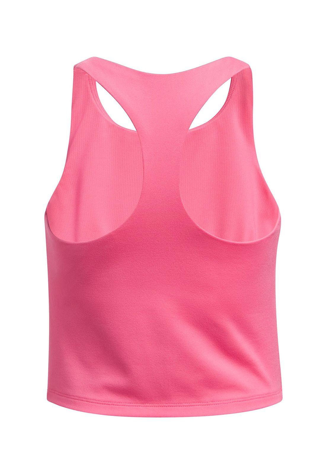 Polera Sin Mangas Motion Crop Niñas Rosa-4