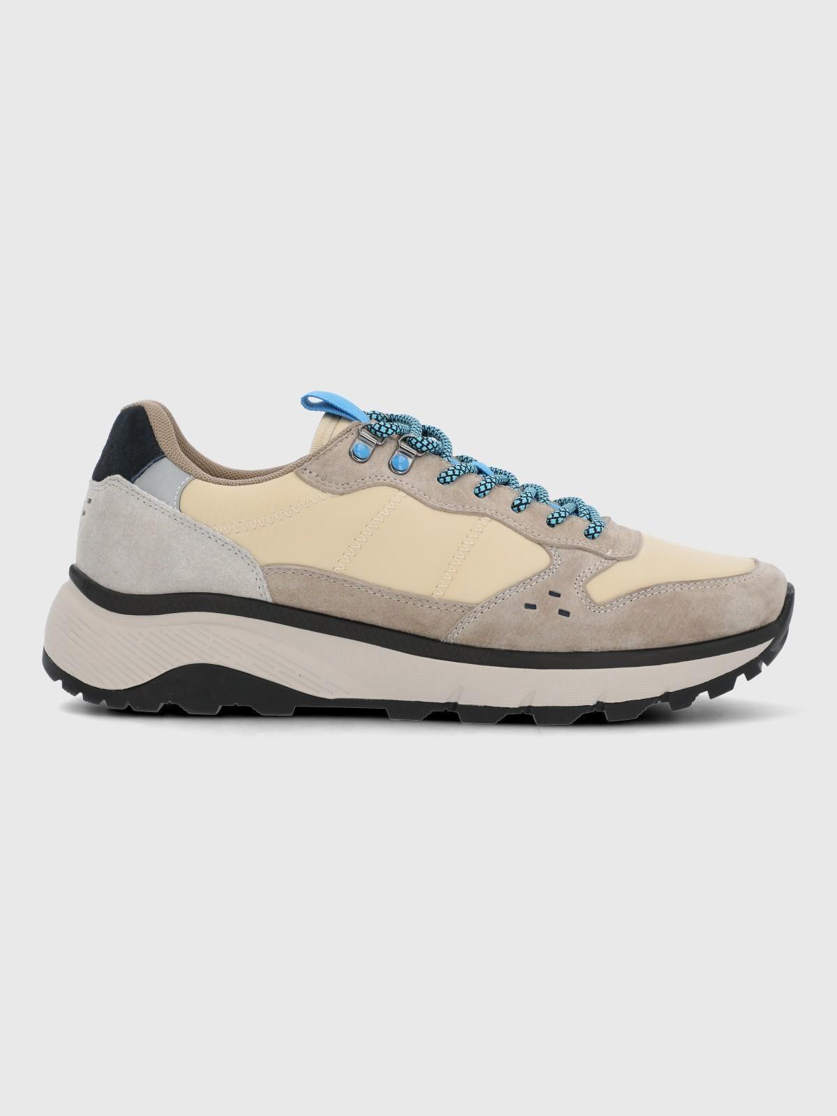 Zapatilla Cuero Hombre Lux Beige-1