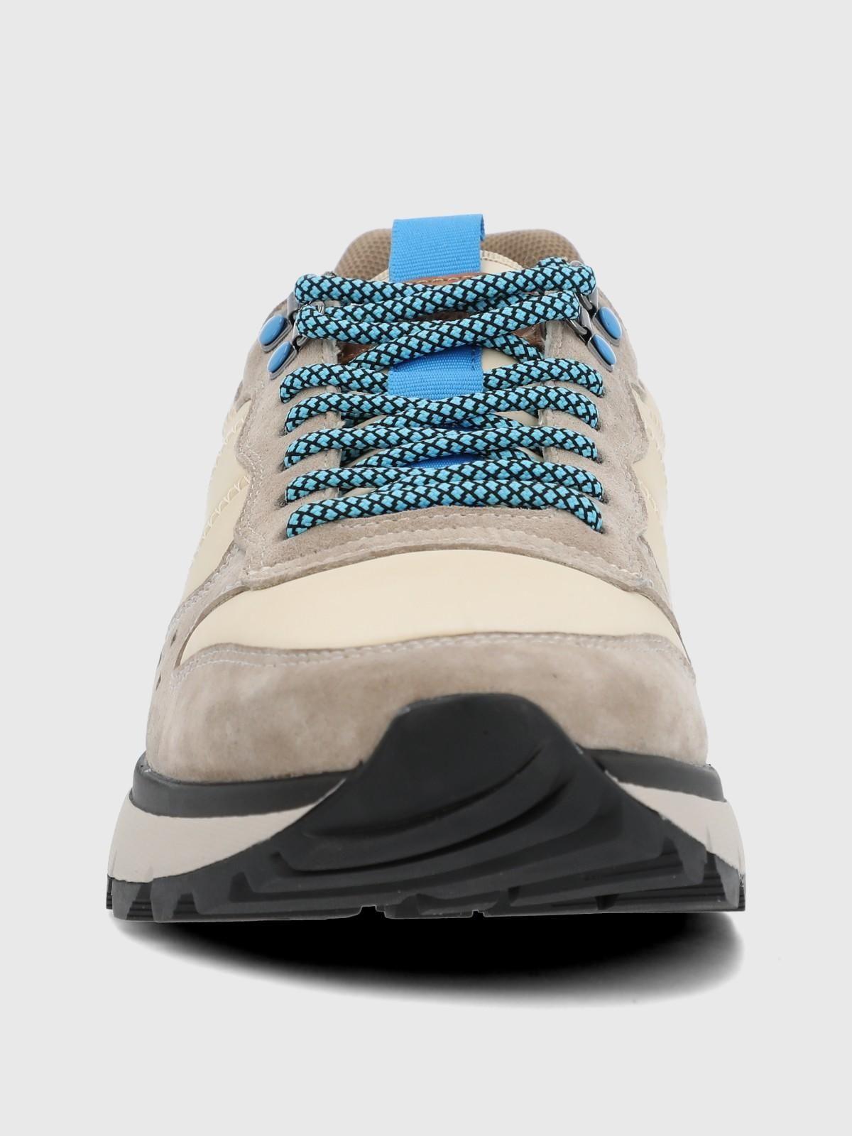 Zapatilla Cuero Hombre Lux Beige-3