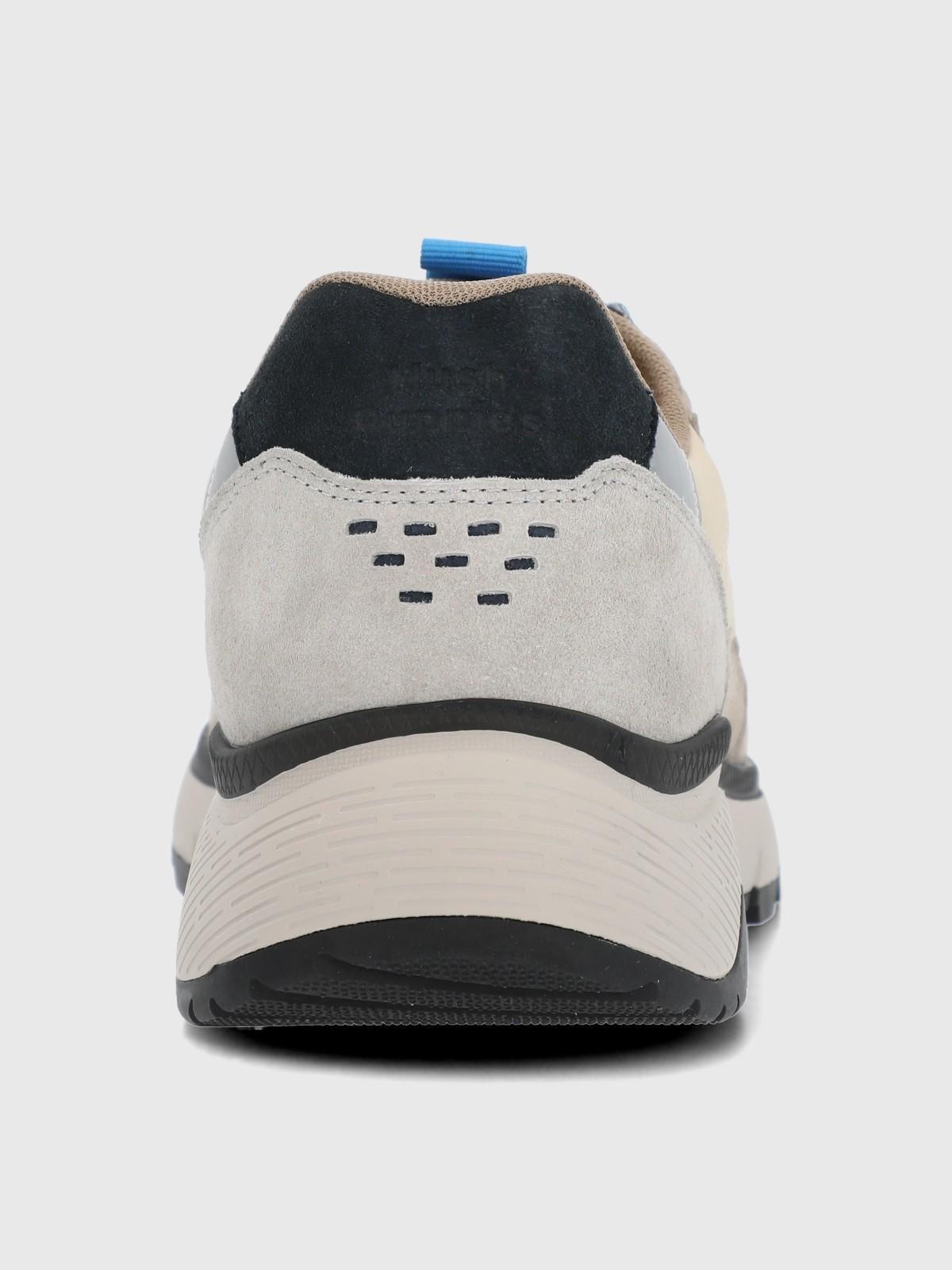 Zapatilla Cuero Hombre Lux Beige-6