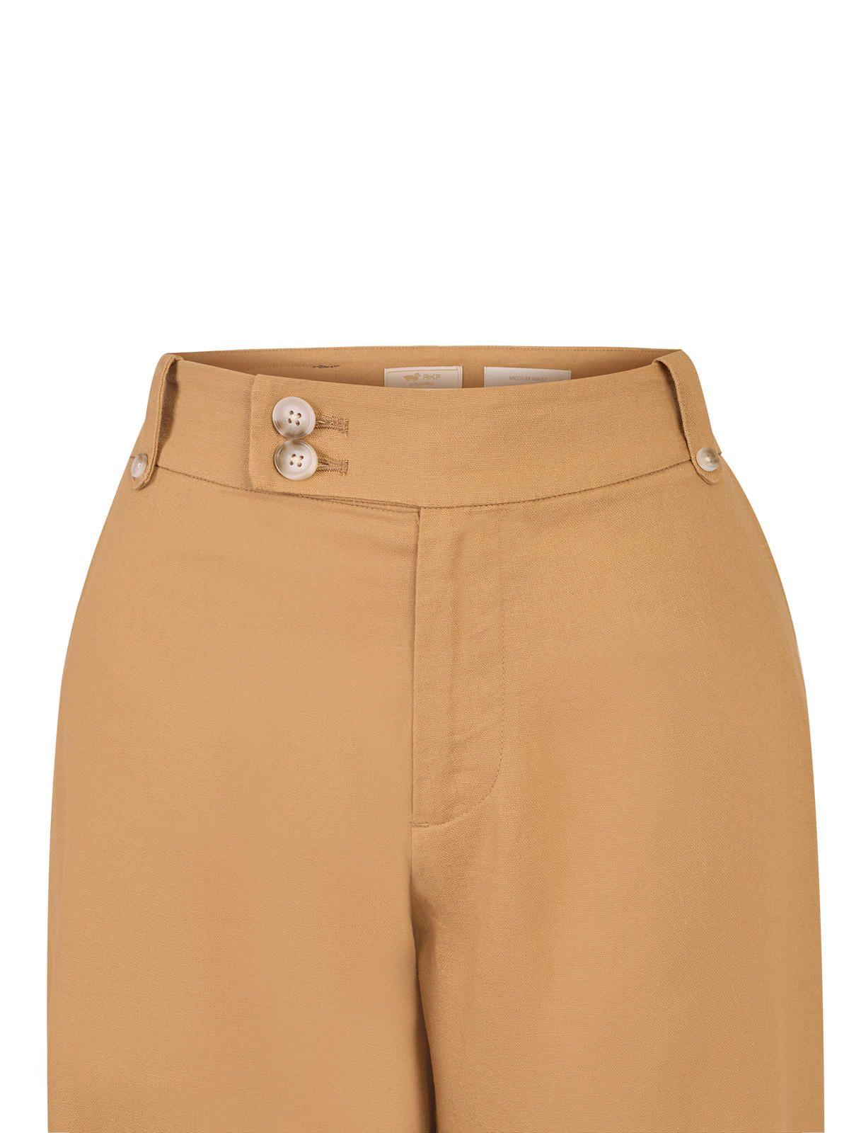 Pantalón Algodón Orgánico Mujer Anira Café-3