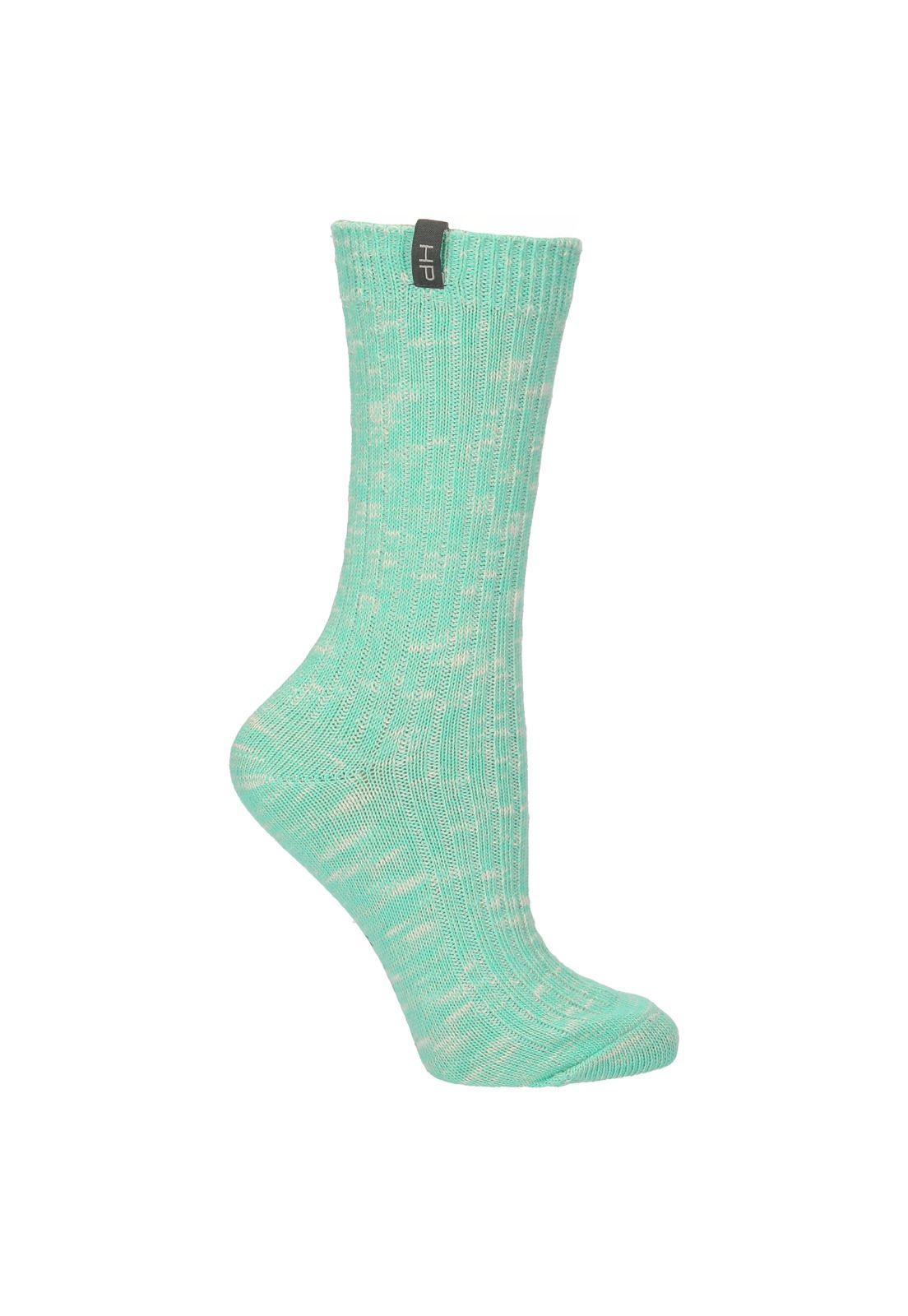 Calcetín Algodón Mujer Heavy Slouchy Verde-0