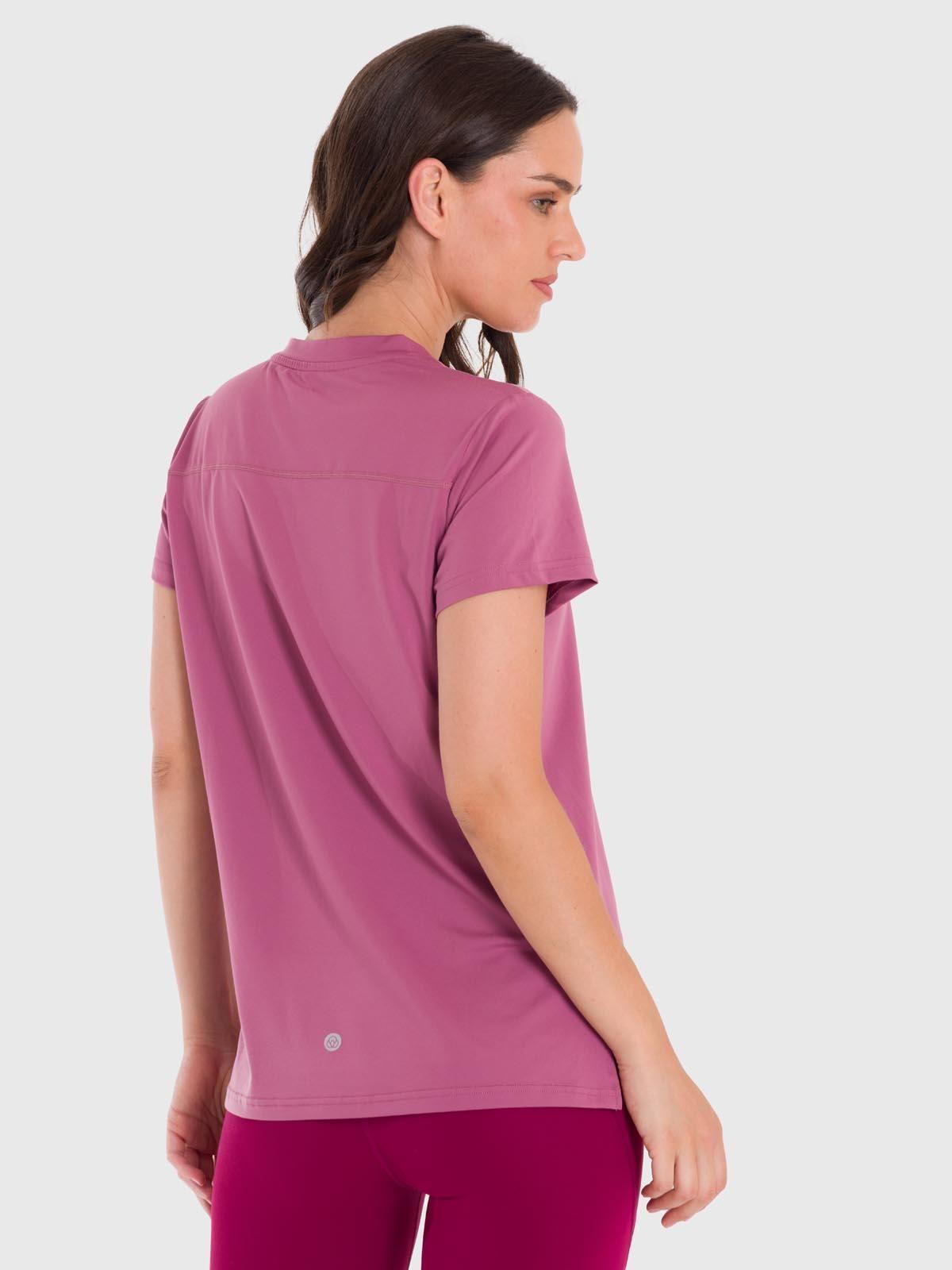 Polera Mujer V-Neck Rosada-3
