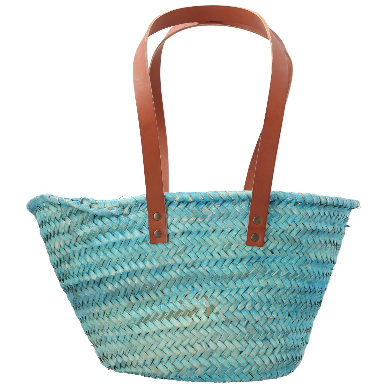 Cartera Rafia Mujer RKF Valencia Azul-2