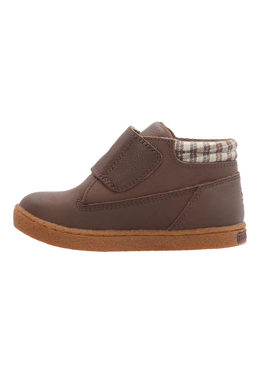 Botin Cuero Brunos Vl Niño Café-4