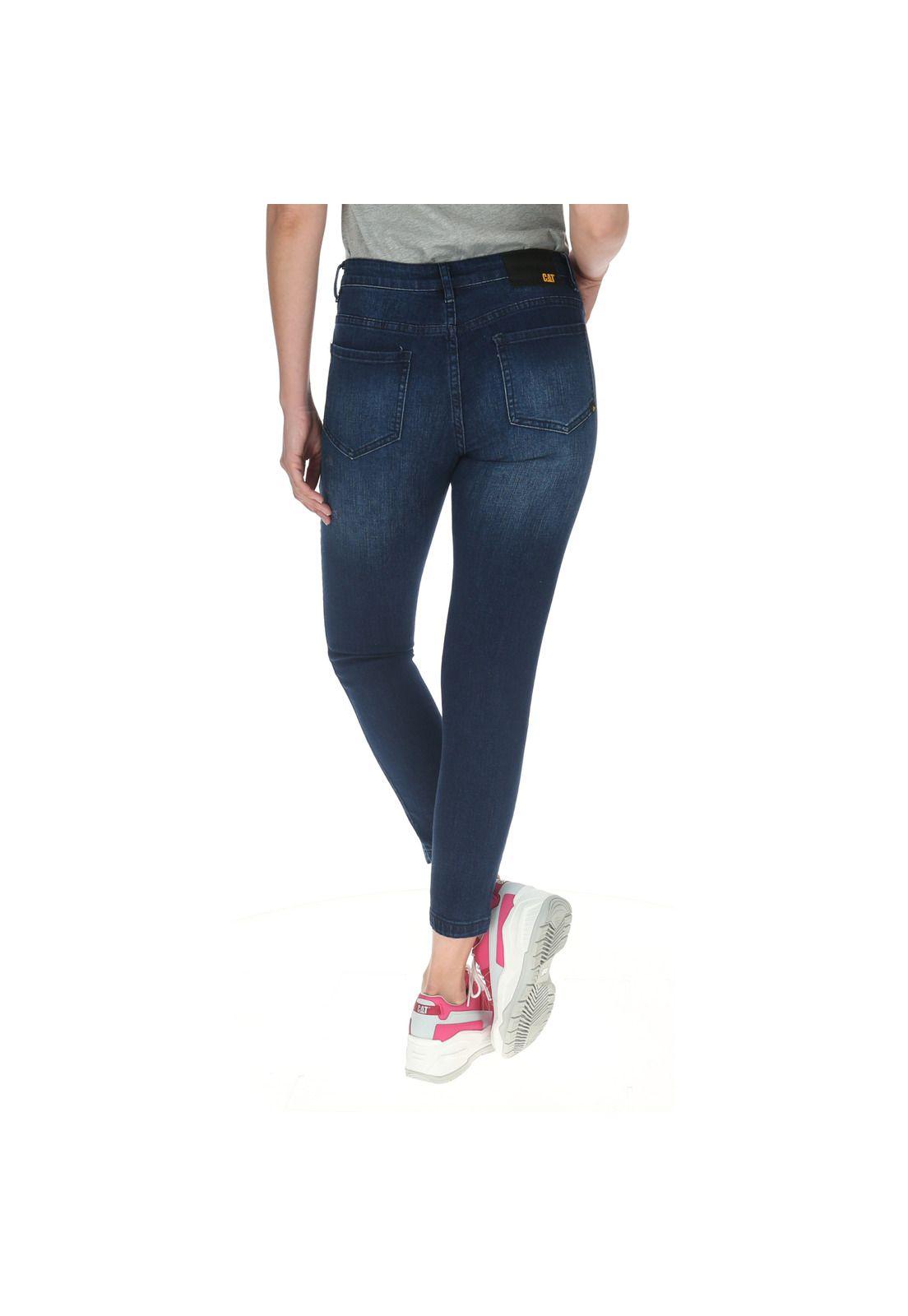 Jeans Mujer Symbol Skinny Azul Petróleo-2