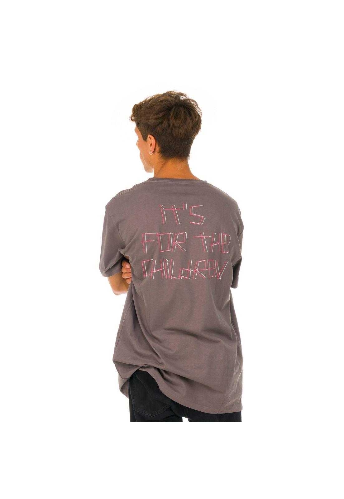 Polera M/C Unisex The World Grafito -1