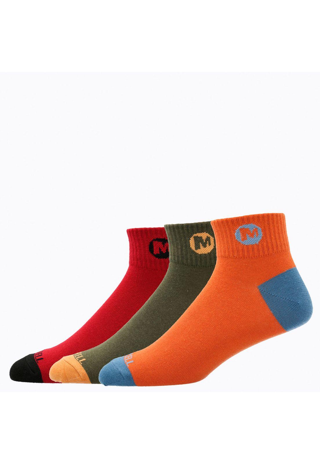 Pack 3 Calcetines Unisex Quarter Multicolor-0