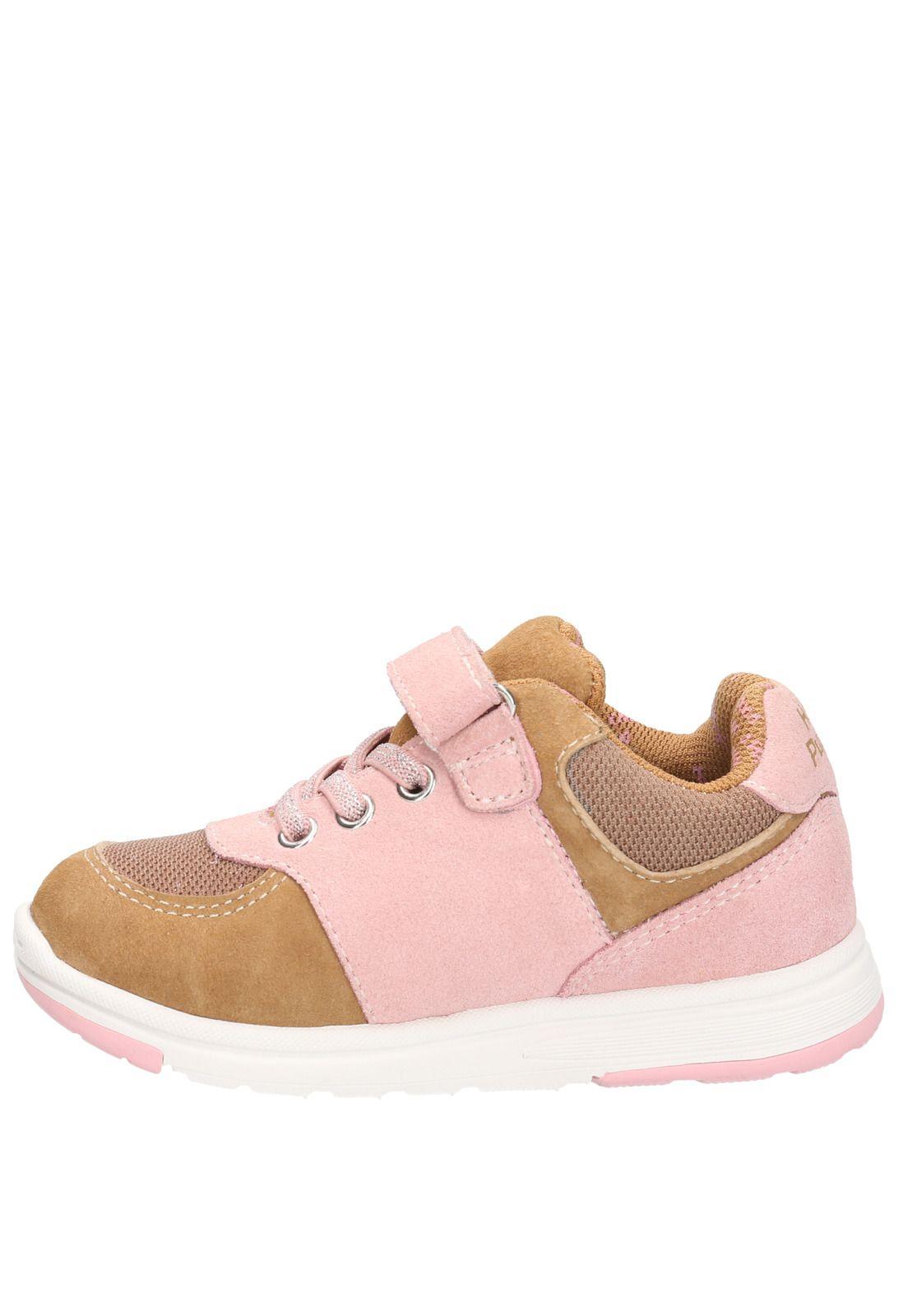 Zapatilla Cuero Niña New Artis Café-7