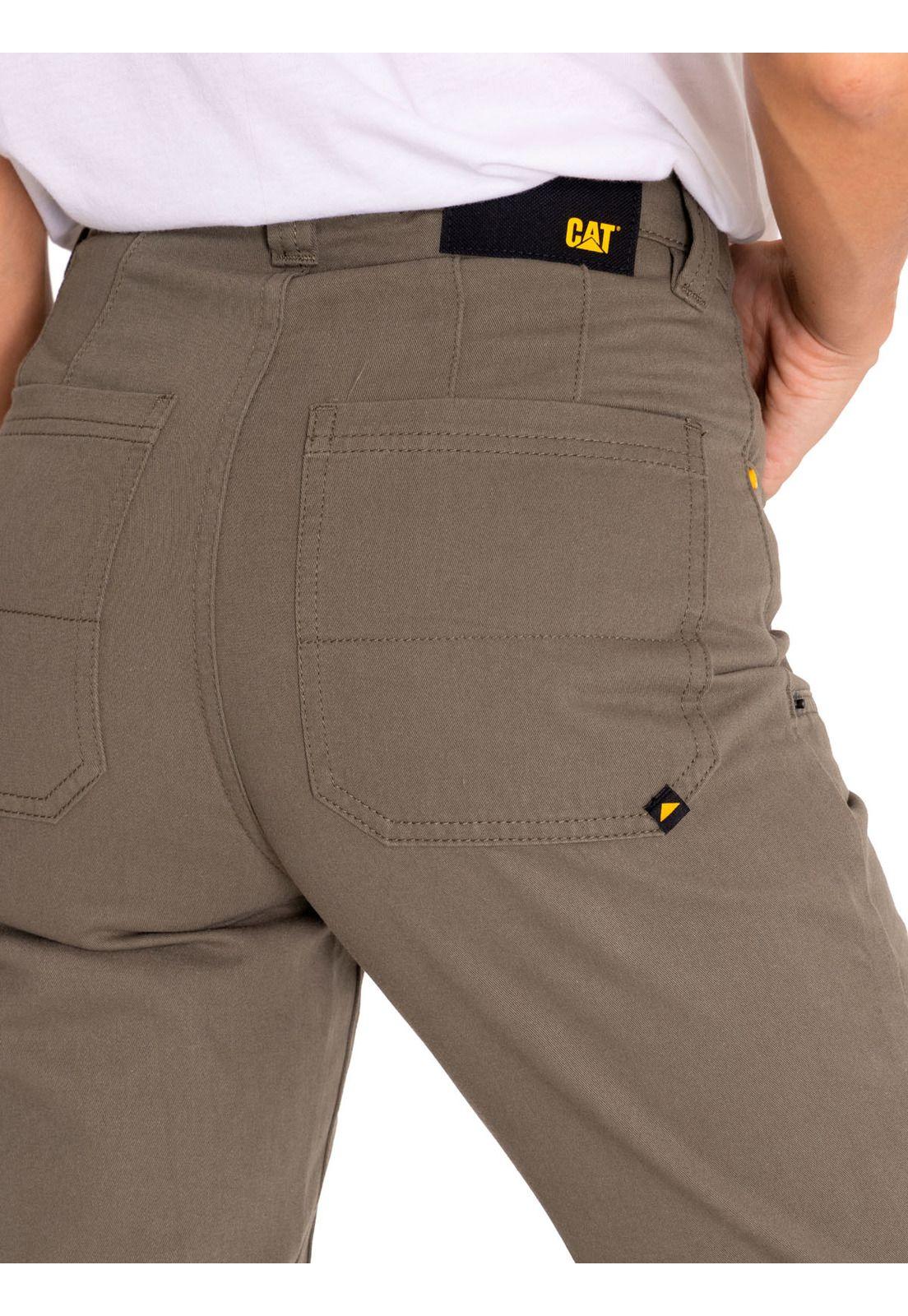 Pantalón Mujer Double Front Utility Bottom Verde-5