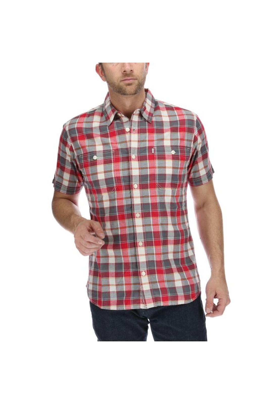 Camisa Mc Hombre Ripstop Plaid S/S Shirt Rojo-0
