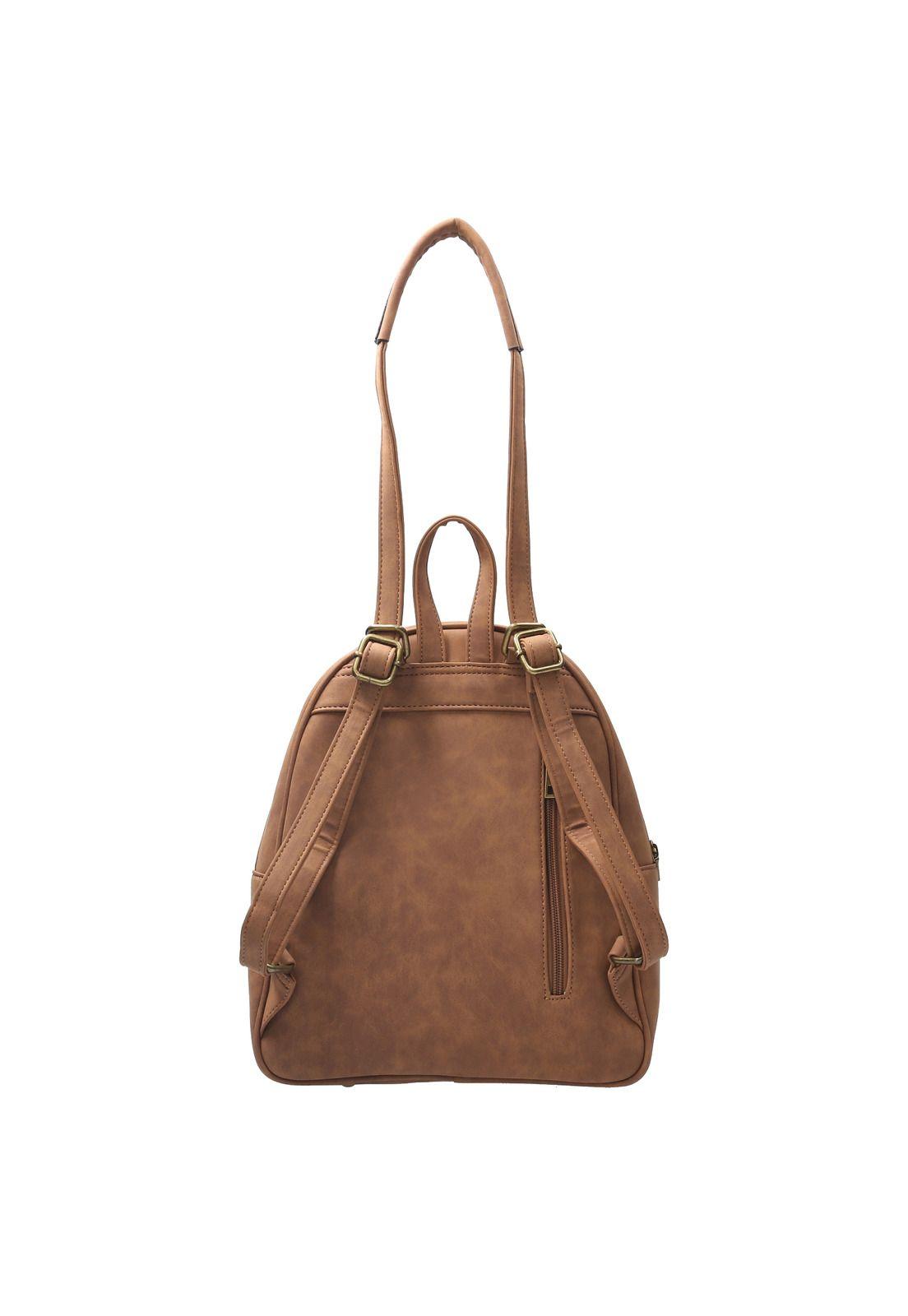 Mochila Convertible Mujer Sweet Backbag Café-3