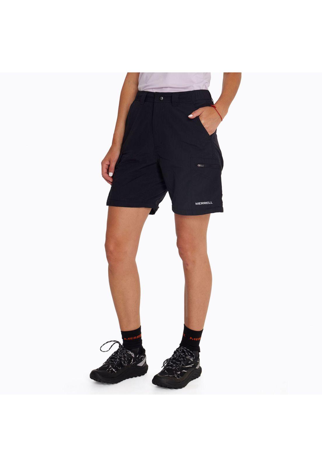 Pantalón Mujer Detach Pocket Negro-1