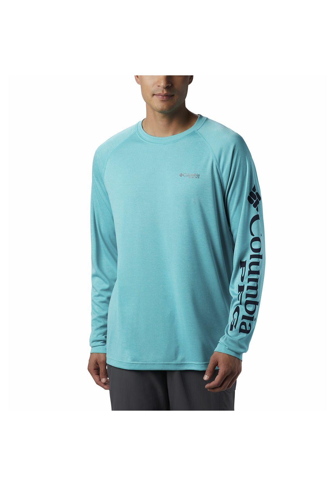 Polera Hombre Terminal Tackle Heat Turquesa-0