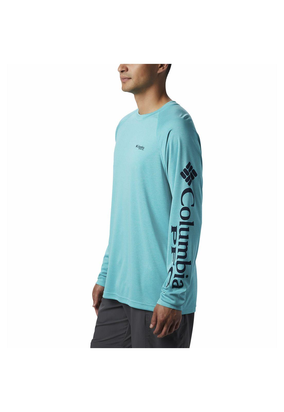 Polera Hombre Terminal Tackle Heat Turquesa-4