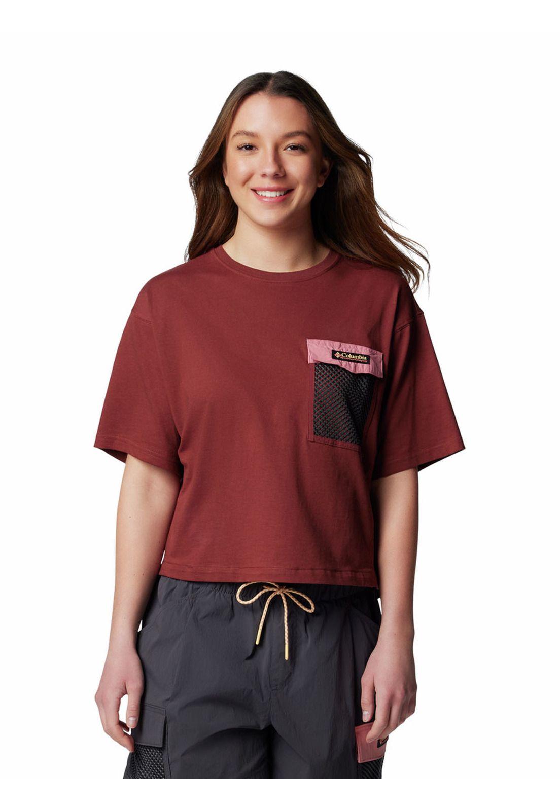 Polera Mujer Painted Peak Knit Rojo-0