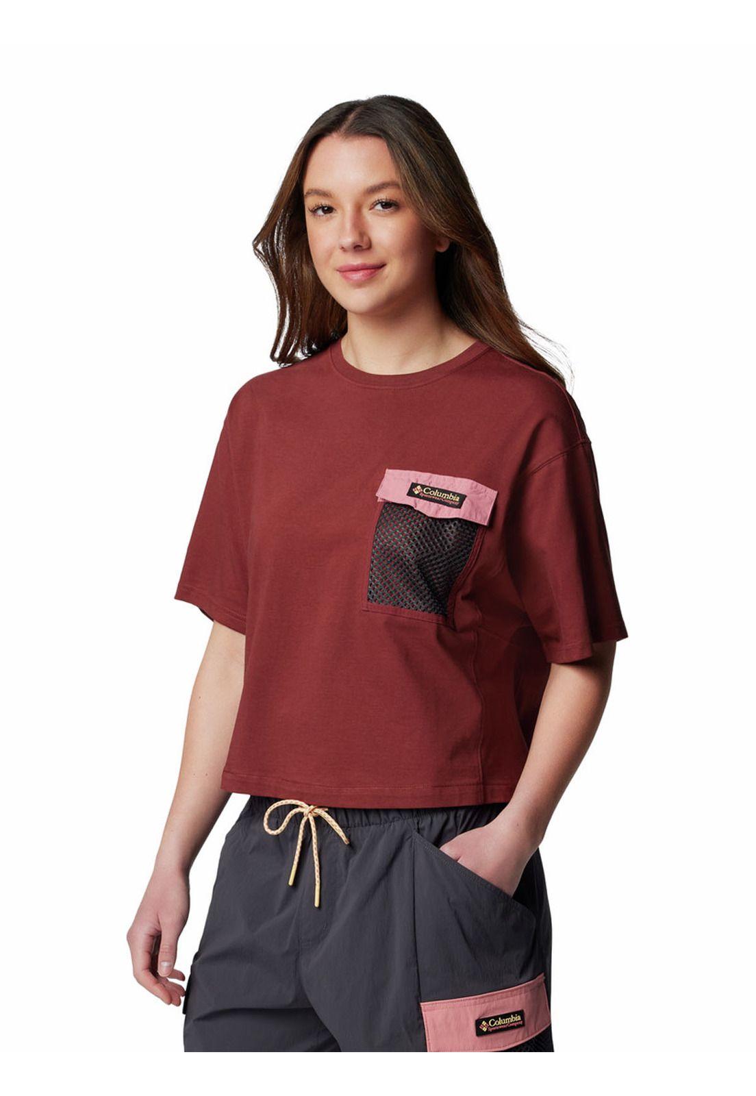 Polera Mujer Painted Peak Knit Rojo-1