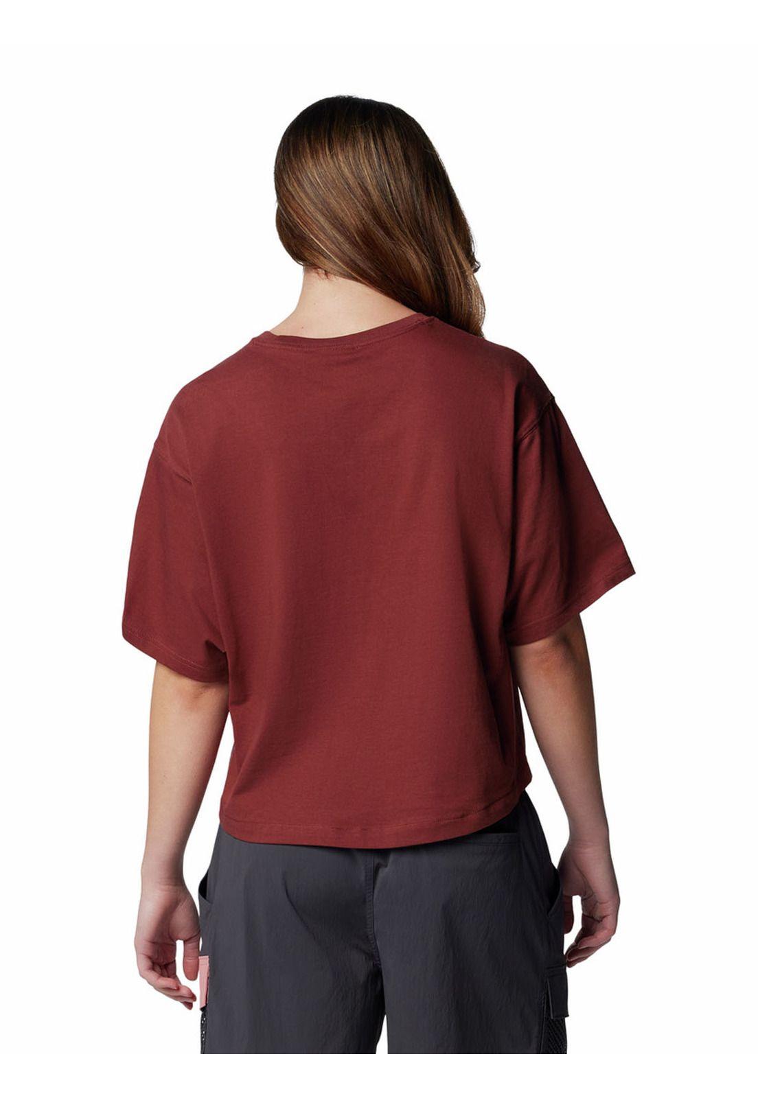 Polera Mujer Painted Peak Knit Rojo-4