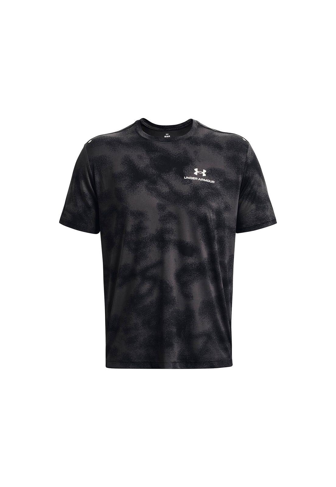Polera M/C Training Rush Energy Print Negro Hombre-0