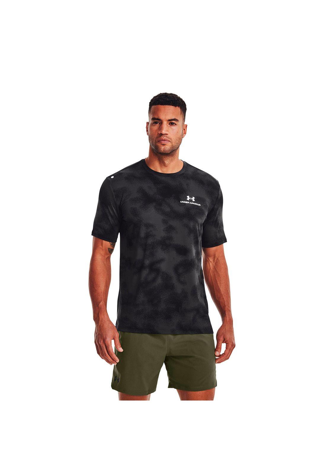 Polera M/C Training Rush Energy Print Negro Hombre-3
