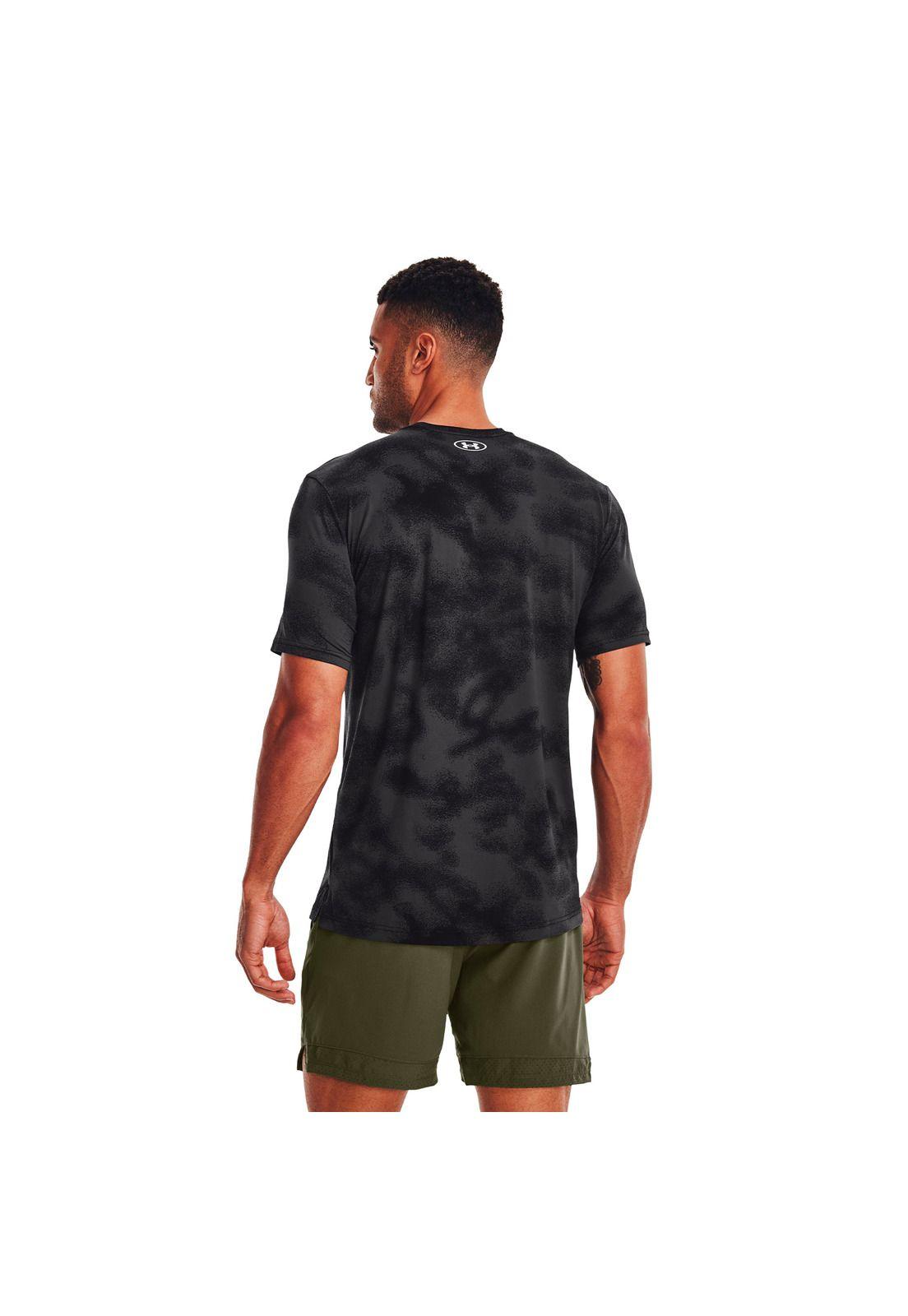 Polera M/C Training Rush Energy Print Negro Hombre-4
