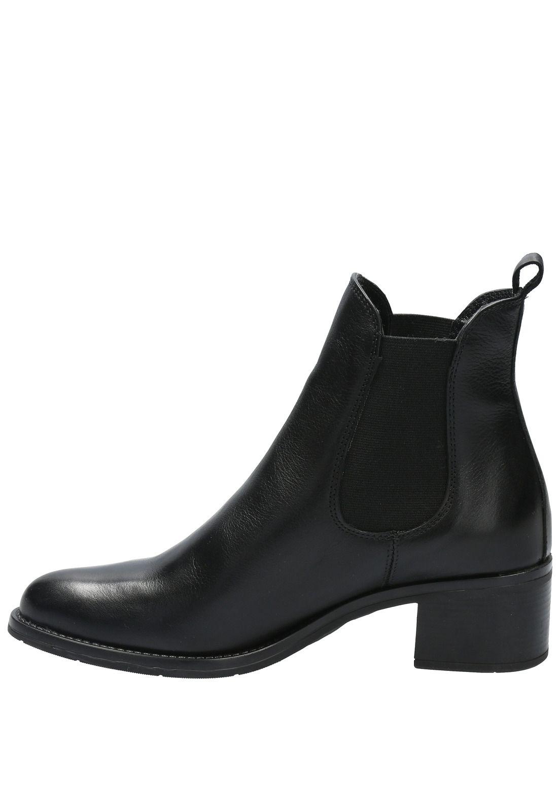 Botin Cuero Mujer Dagmar Negro-4