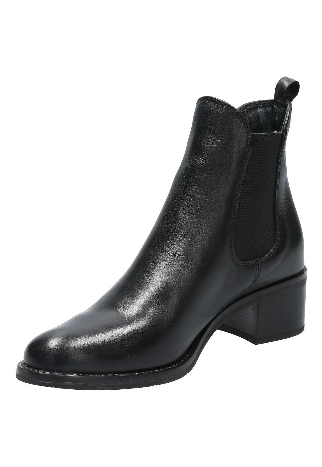 Botin Cuero Mujer Dagmar Negro-5
