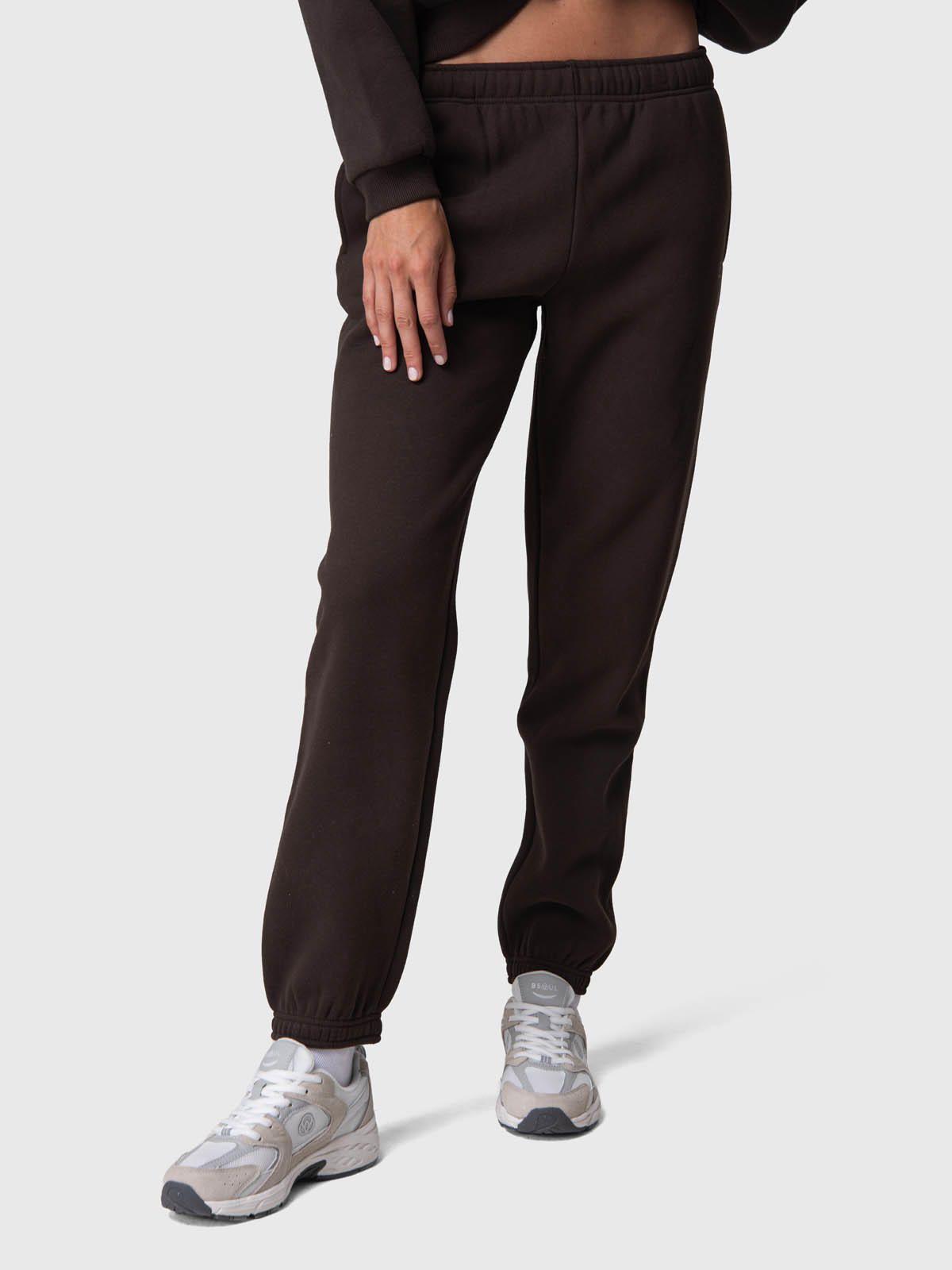 Pantalon Buzo Mujer Jogger Ginny Rec Café-0