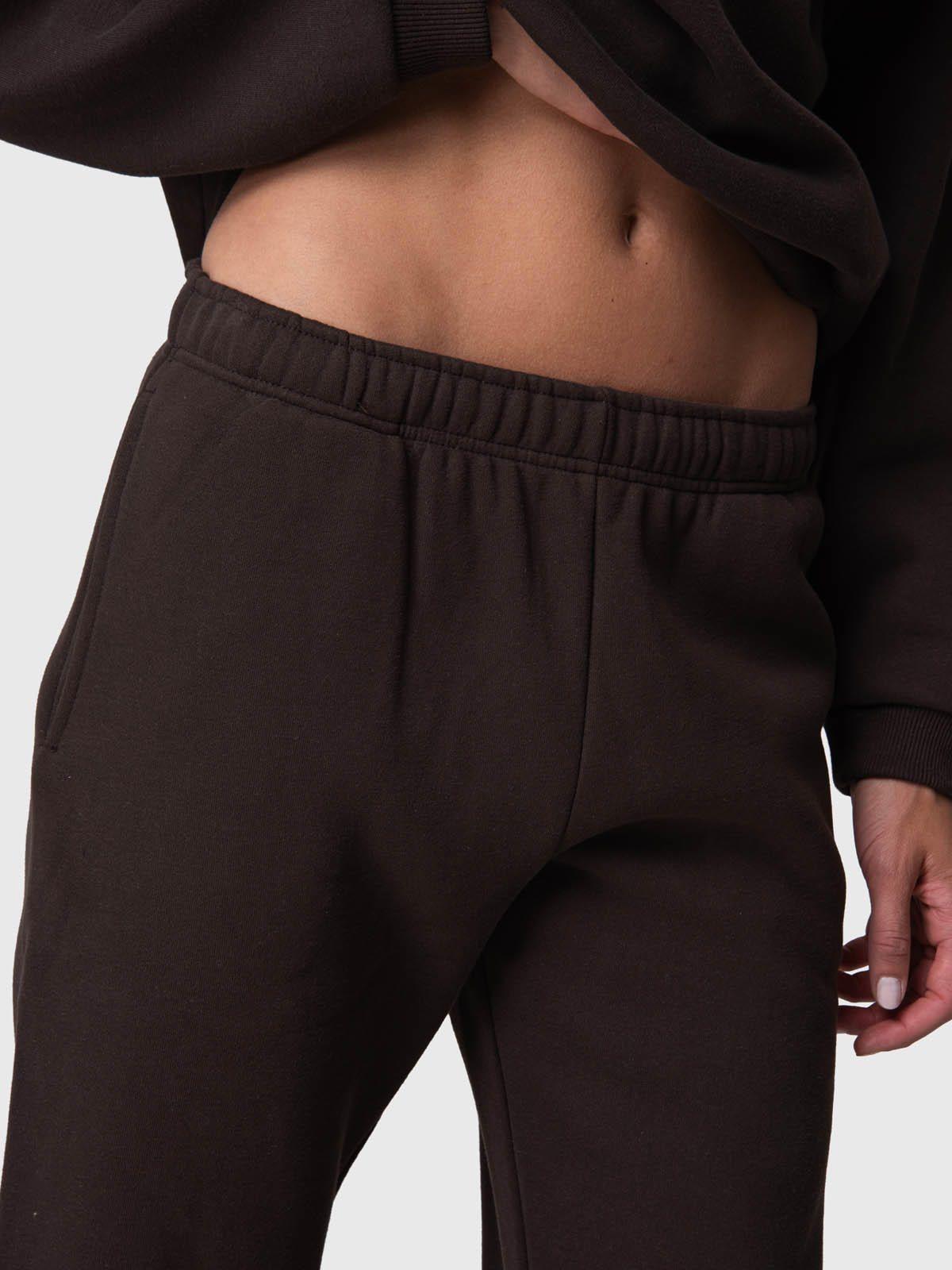 Pantalon Buzo Mujer Jogger Ginny Rec Café-1