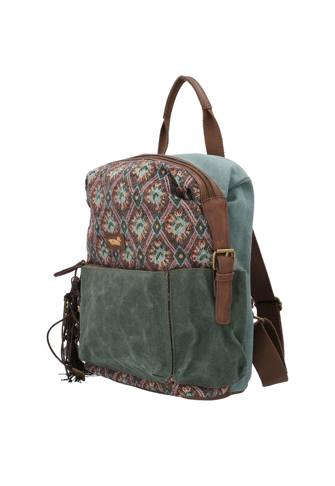 Mochila  Mujer Plum Back Turquesa-1