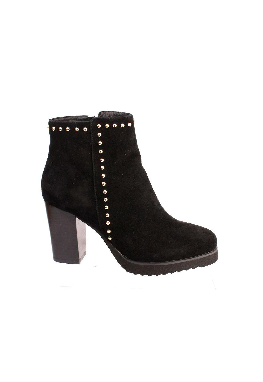 Botin Cuero Fara Negro-1