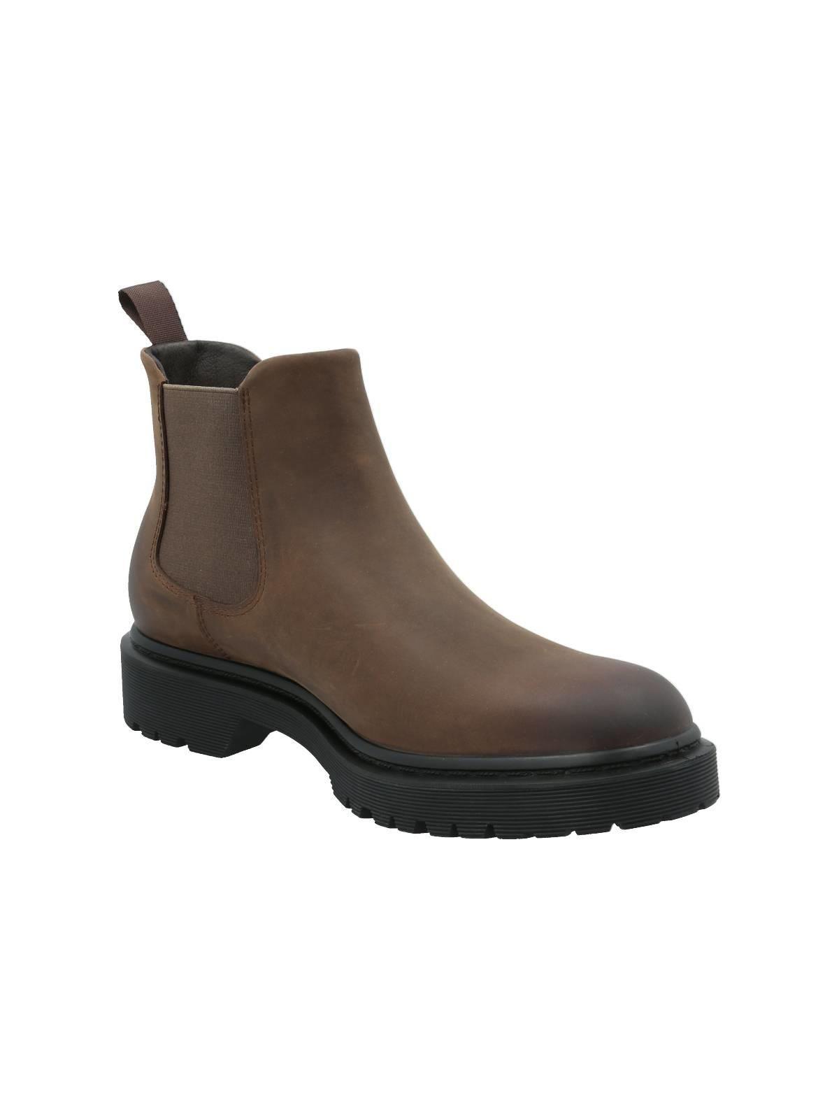 Botín Cuero Hombre Pulok Café-1